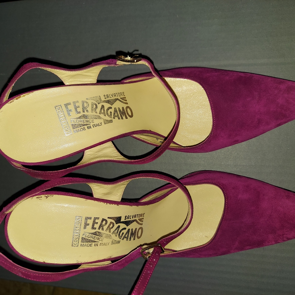 Salvatore Ferragamo Suede Heels